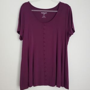 🆕️Torrid Purple Super Soft Top Size 2